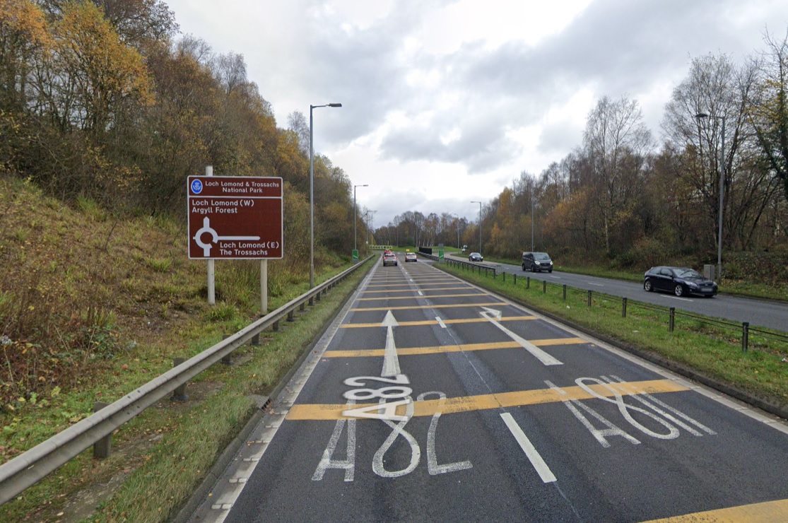 Police investigate the death of a motorcyclist in a crash on the A82